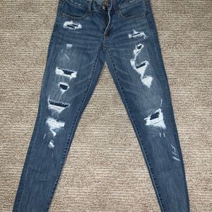 Low rise jeggings from American eagle